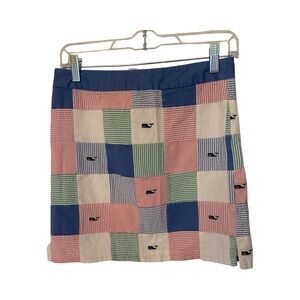 Vineyard Vines Colorful Patchwork Mini Skirt